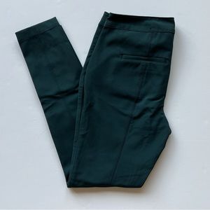 White House Black Market Deep Mineral Green Skinny Ankle Pants, Size 0 Petite